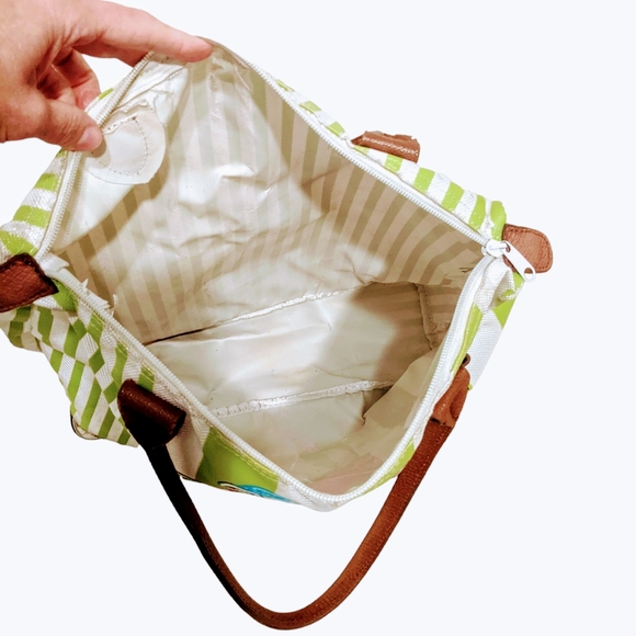 Vintage Golf bag canvas leather handle straps fairway Links - Picture 9 of 16